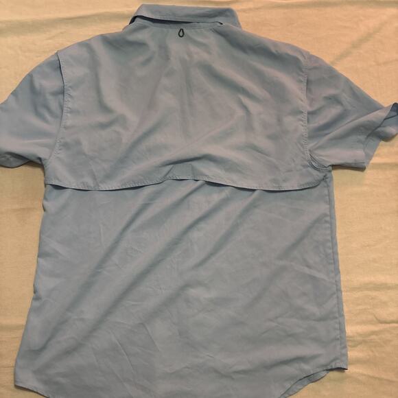 Stillwater Supply Co. Short Sleeve Button Up Shirt Men's Size L Blue - Picture 6 of 6